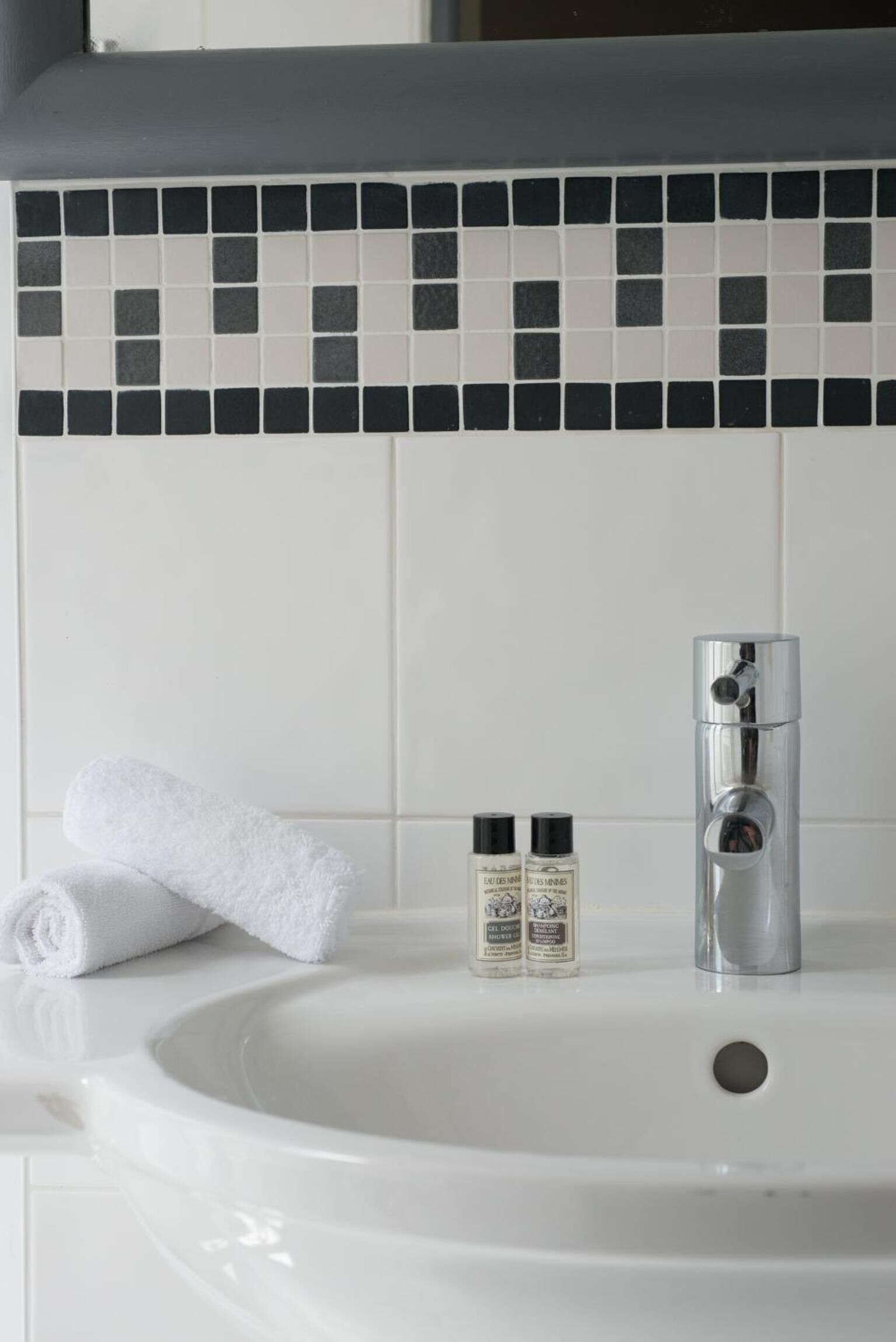 free toiletries, hair dryer, towels