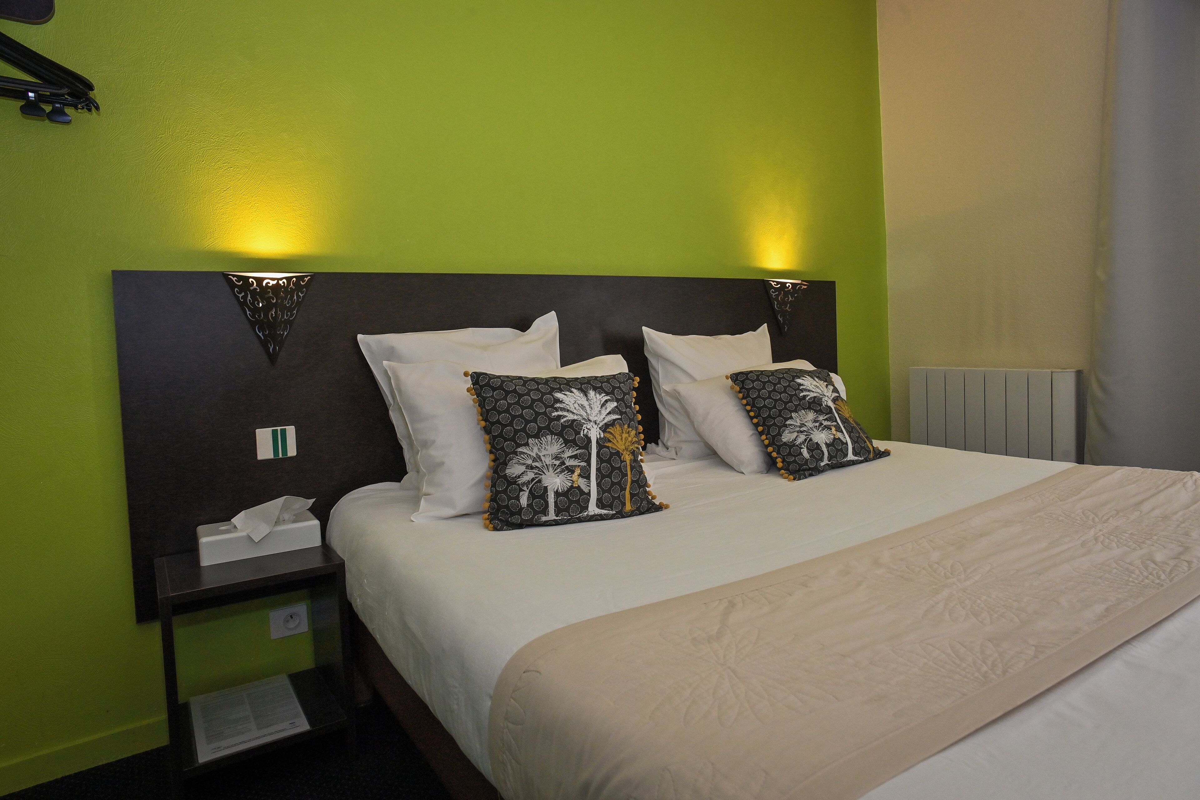 comfort room | premium bedding, desk, soundproofing, iron/ironing board