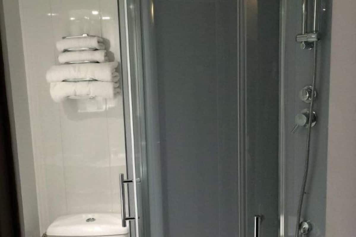 Shower, hair dryer