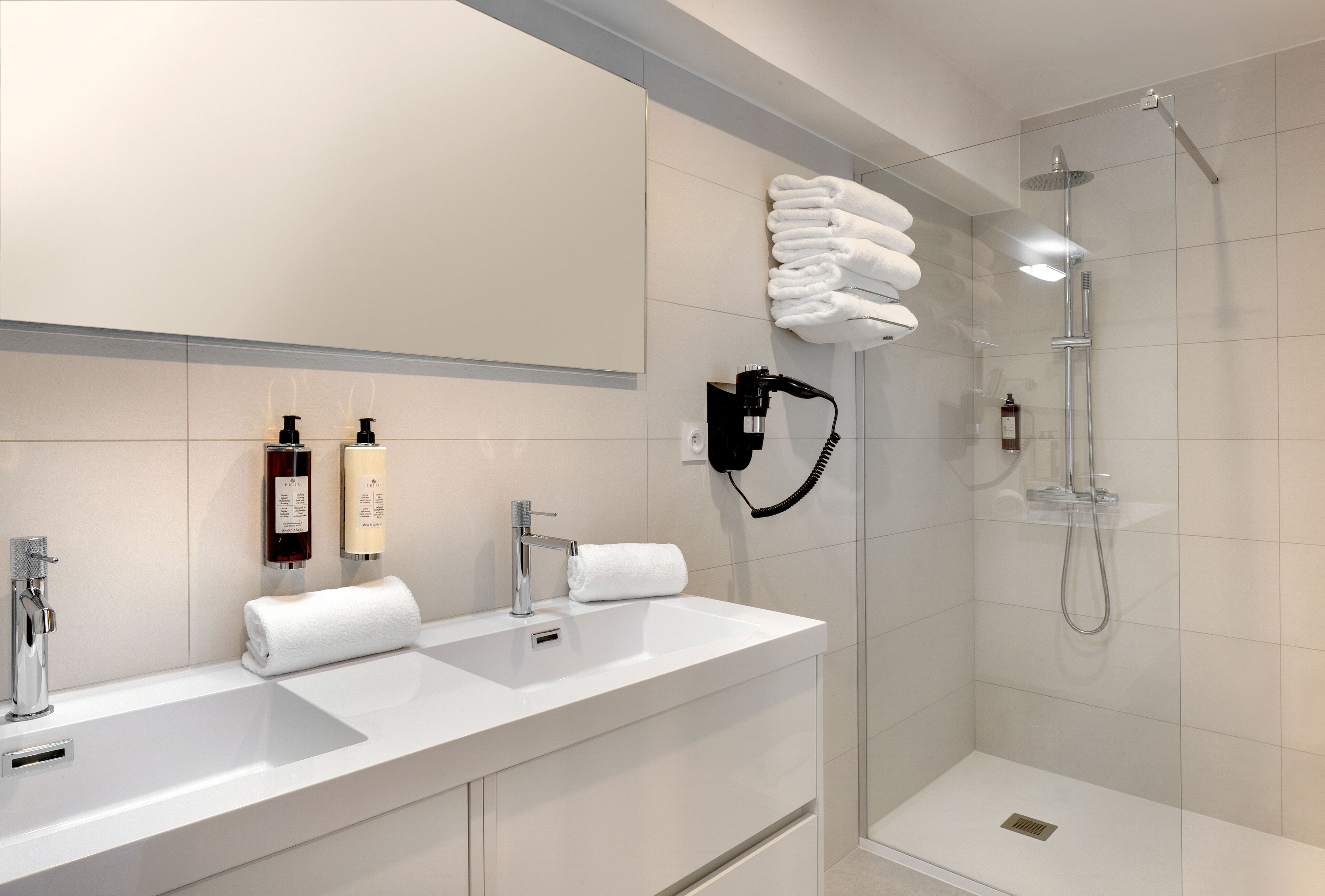 family room, terrace | bathroom | hair dryer, towels