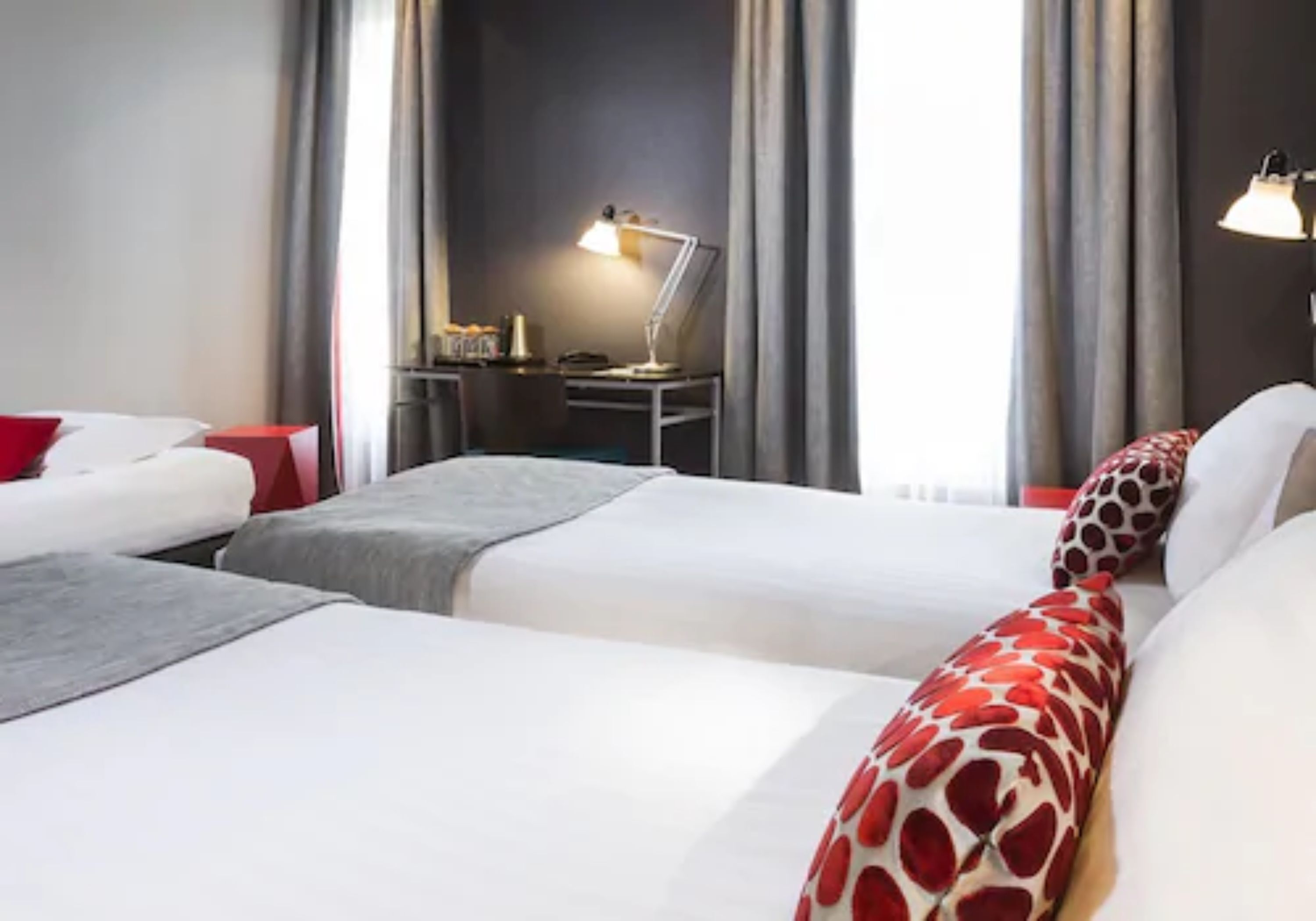 premium bedding, desk, soundproofing, iron/ironing board