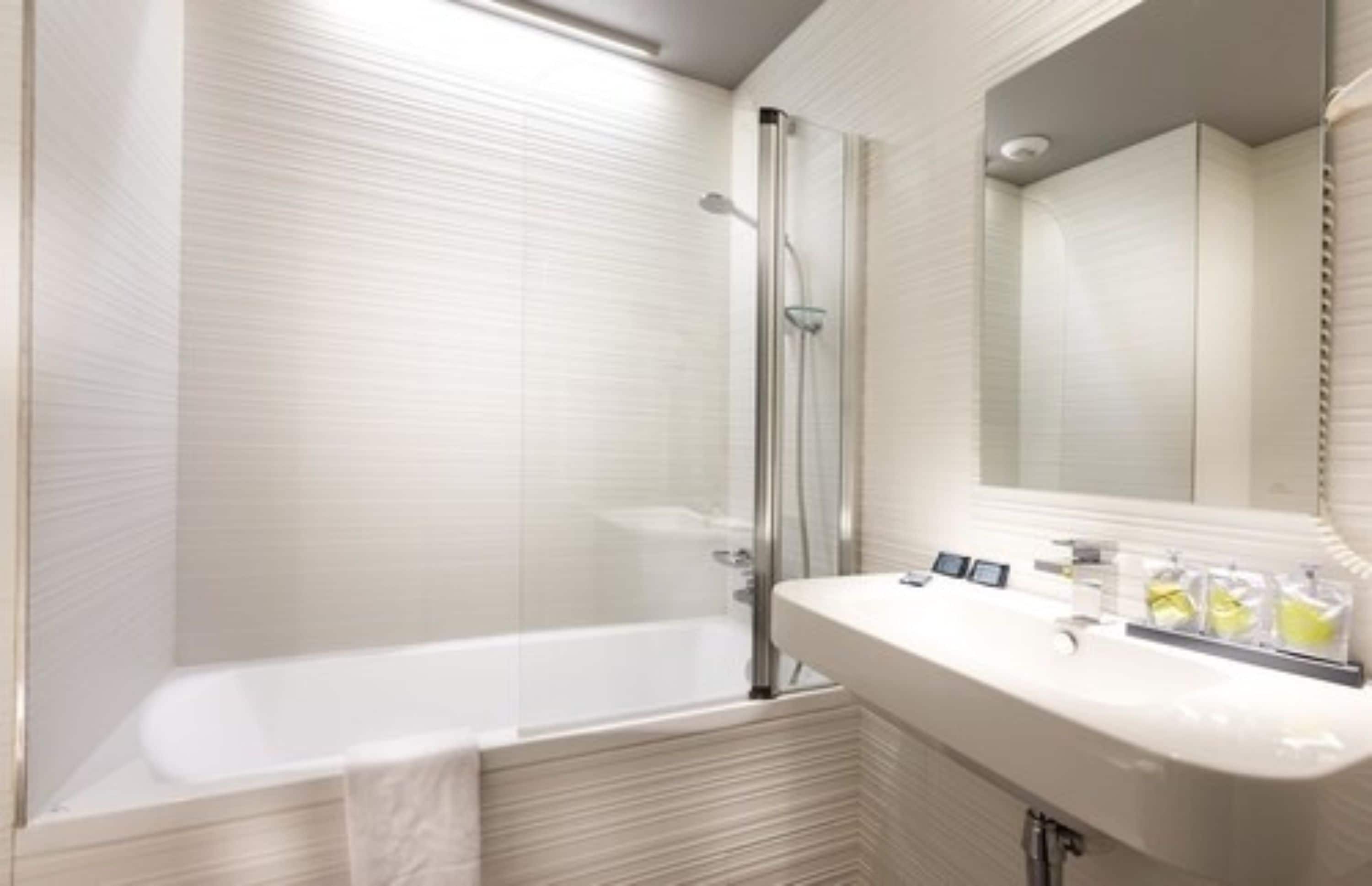 free toiletries, hair dryer, towels