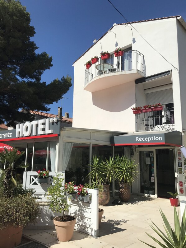 Overnatningsstedets facade