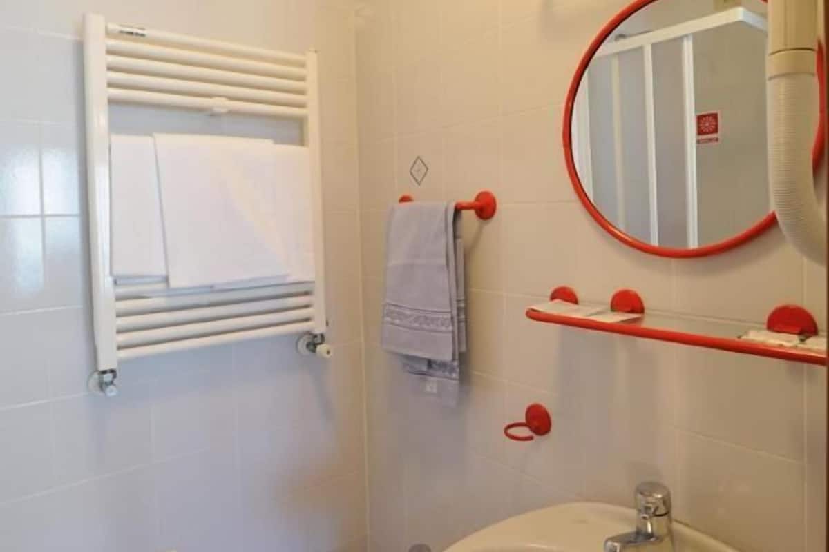 shower, free toiletries, hair dryer, bidet