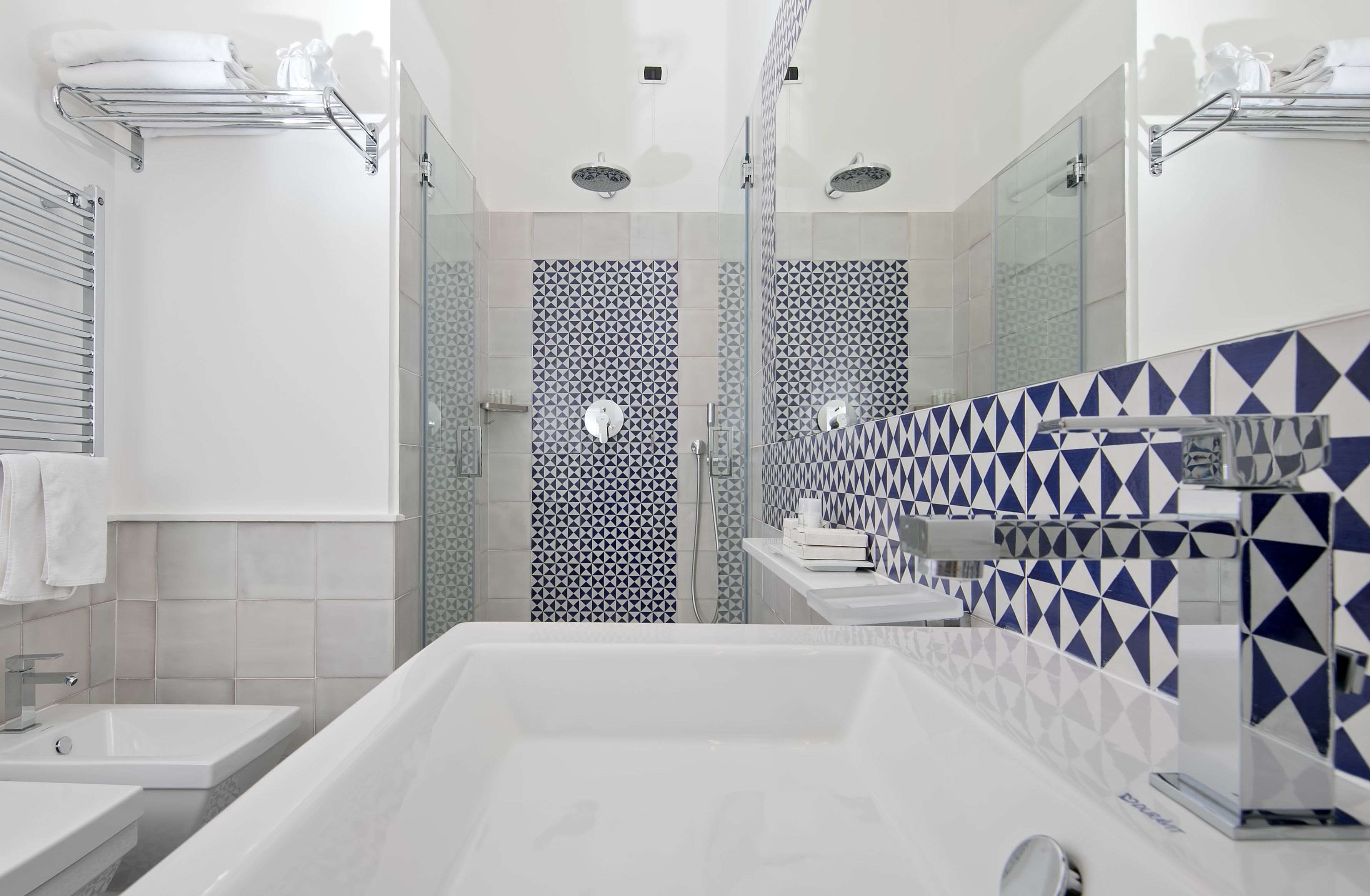 classic double or twin room | bathroom | eco-friendly toiletries, hair dryer, slippers, bidet