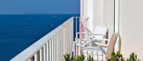 Chambre supĂŠrieure double ou avec lits jumeaux, balcon | Vue de la chambre