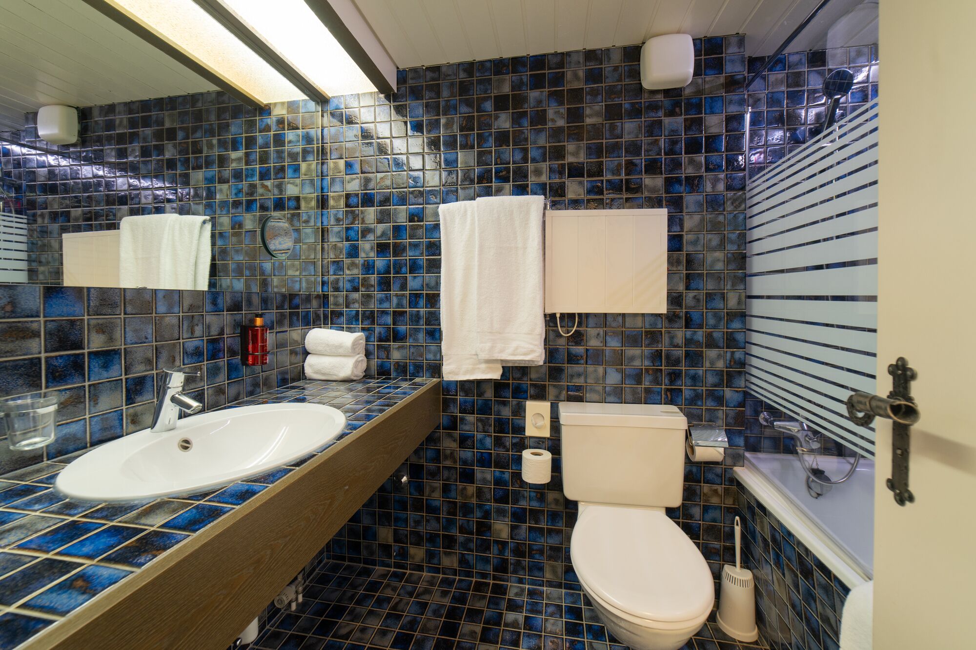 double room (säntis) | bathroom | combined shower/bathtub, deep-soaking bathtub, hair dryer, towels