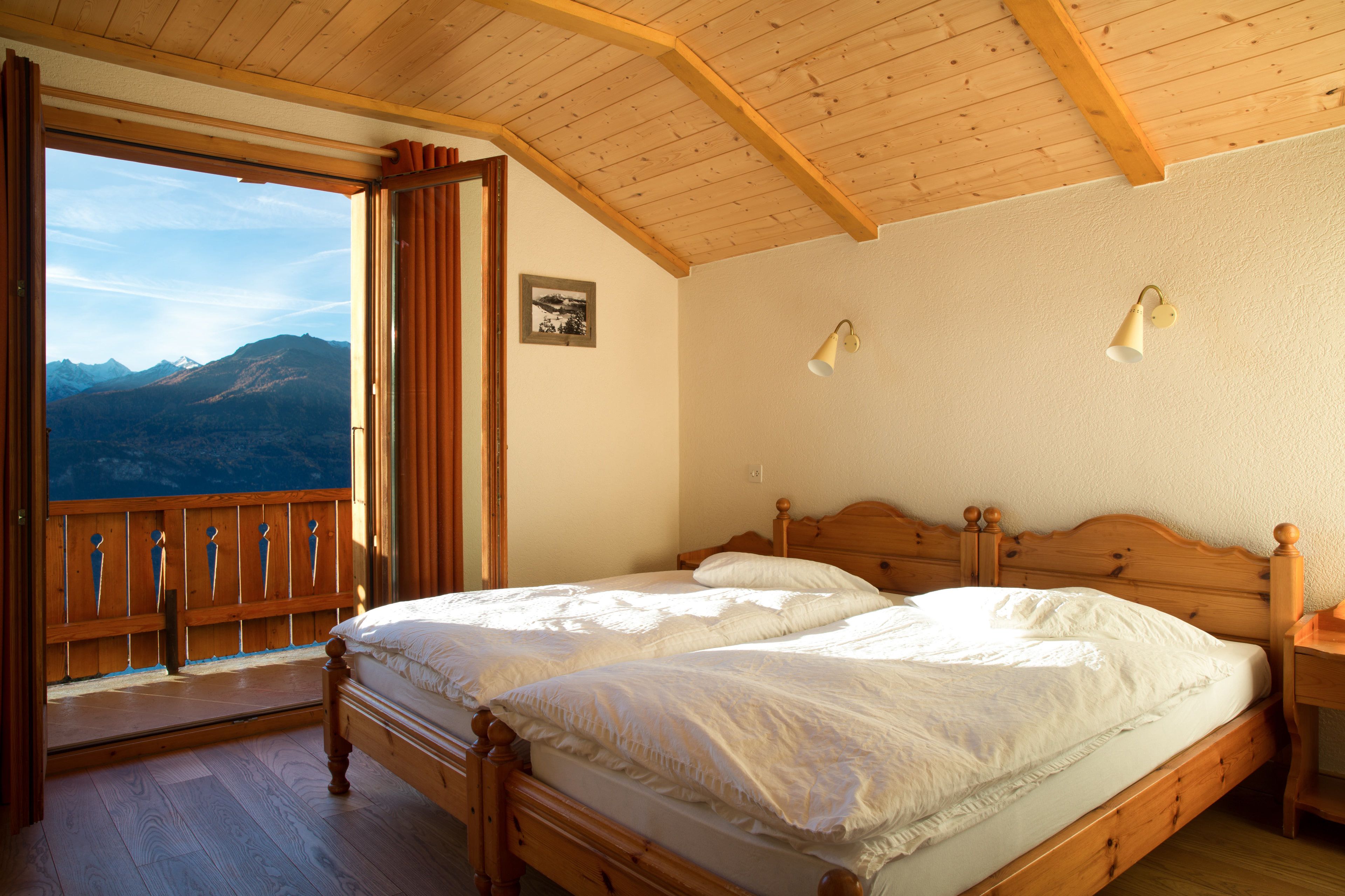 雙人房, 陽台, 山景