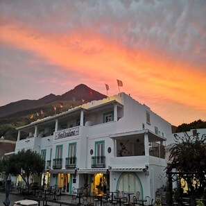 Majoituspaikan julkisivu