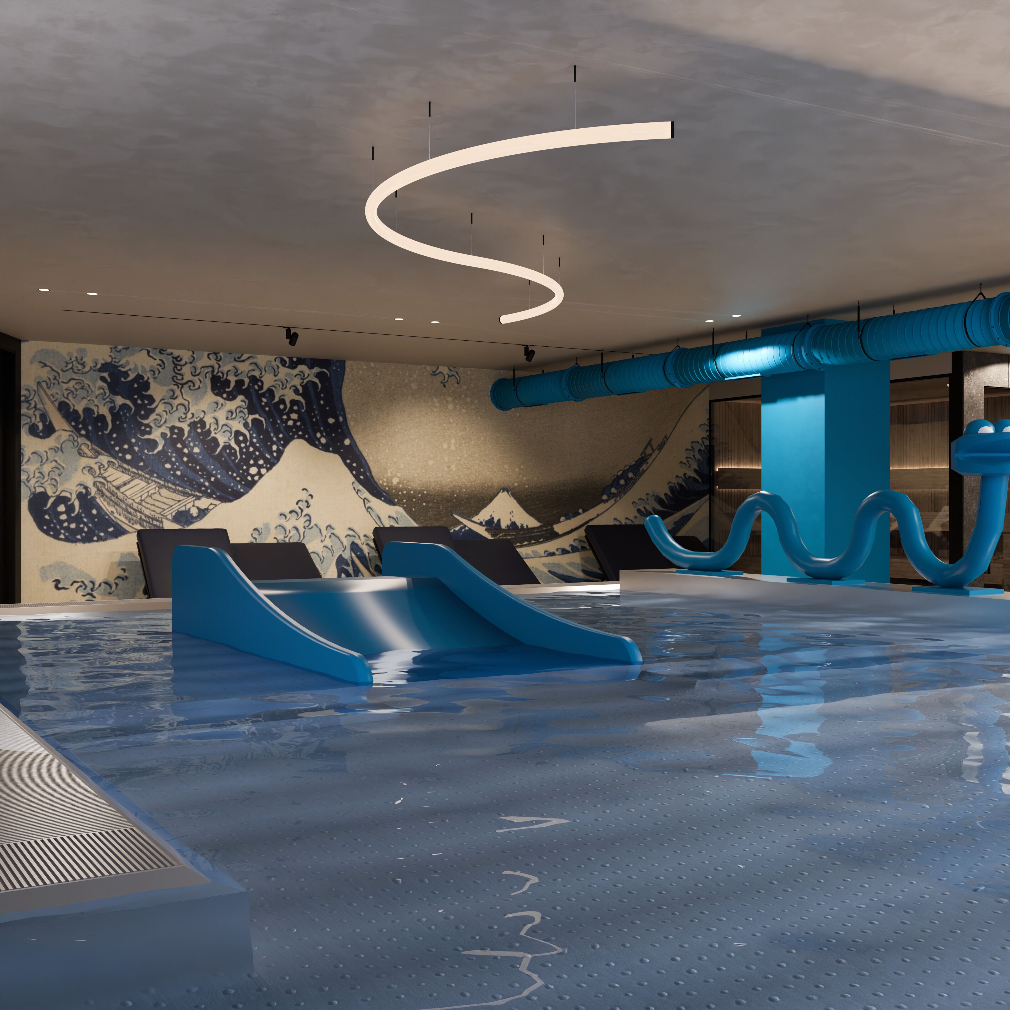 2 indoor pools, 2 outdoor pools, open 9:00 AM to 7:00 PM, free cabanas