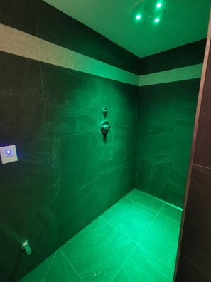 Regendusche, Haartrockner, Bidet, Handtücher