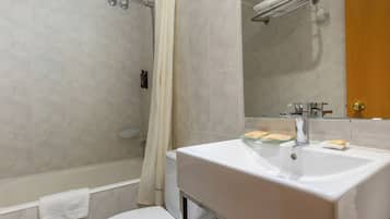 Hair dryer, towels