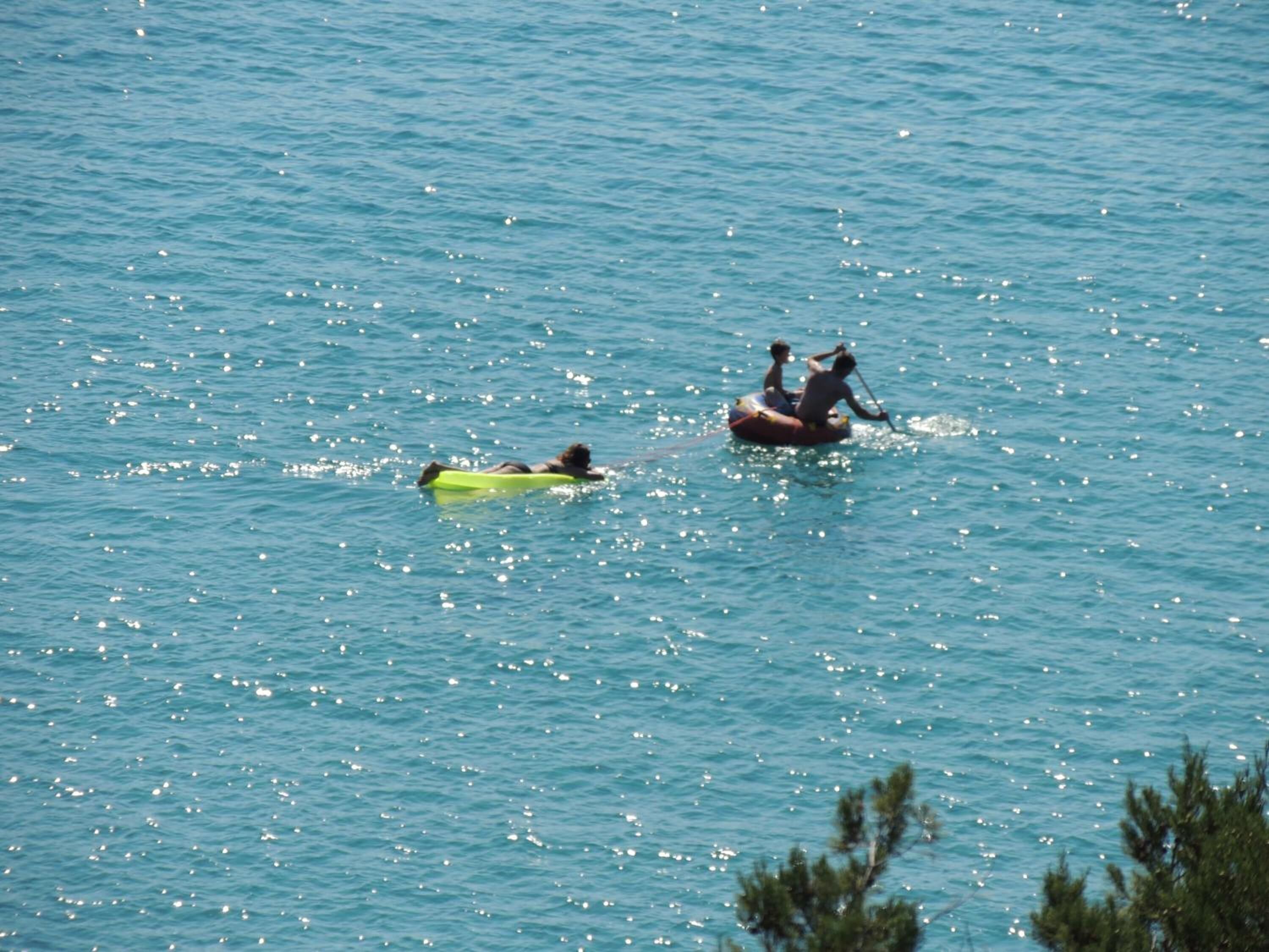 private beach, black sand, snorkelling