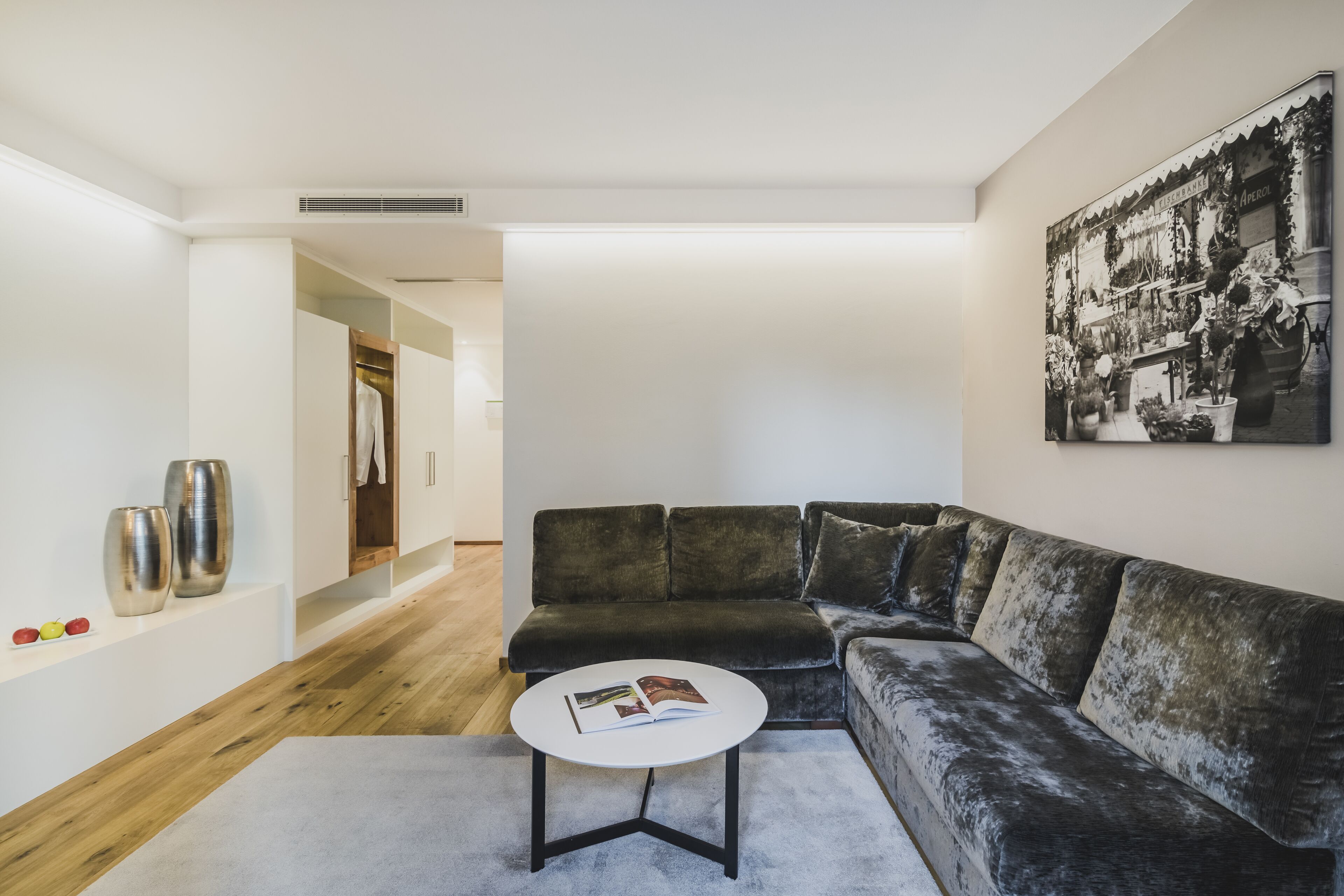 suite, 1 bedroom (magda s) | living area | flat-screen tv
