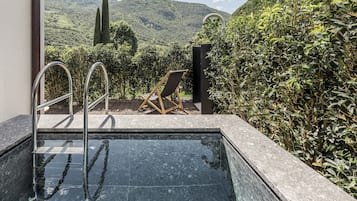 Dubbelrum (Plunge Pool) | Sängtillbehör av högsta kvalitet och minibar