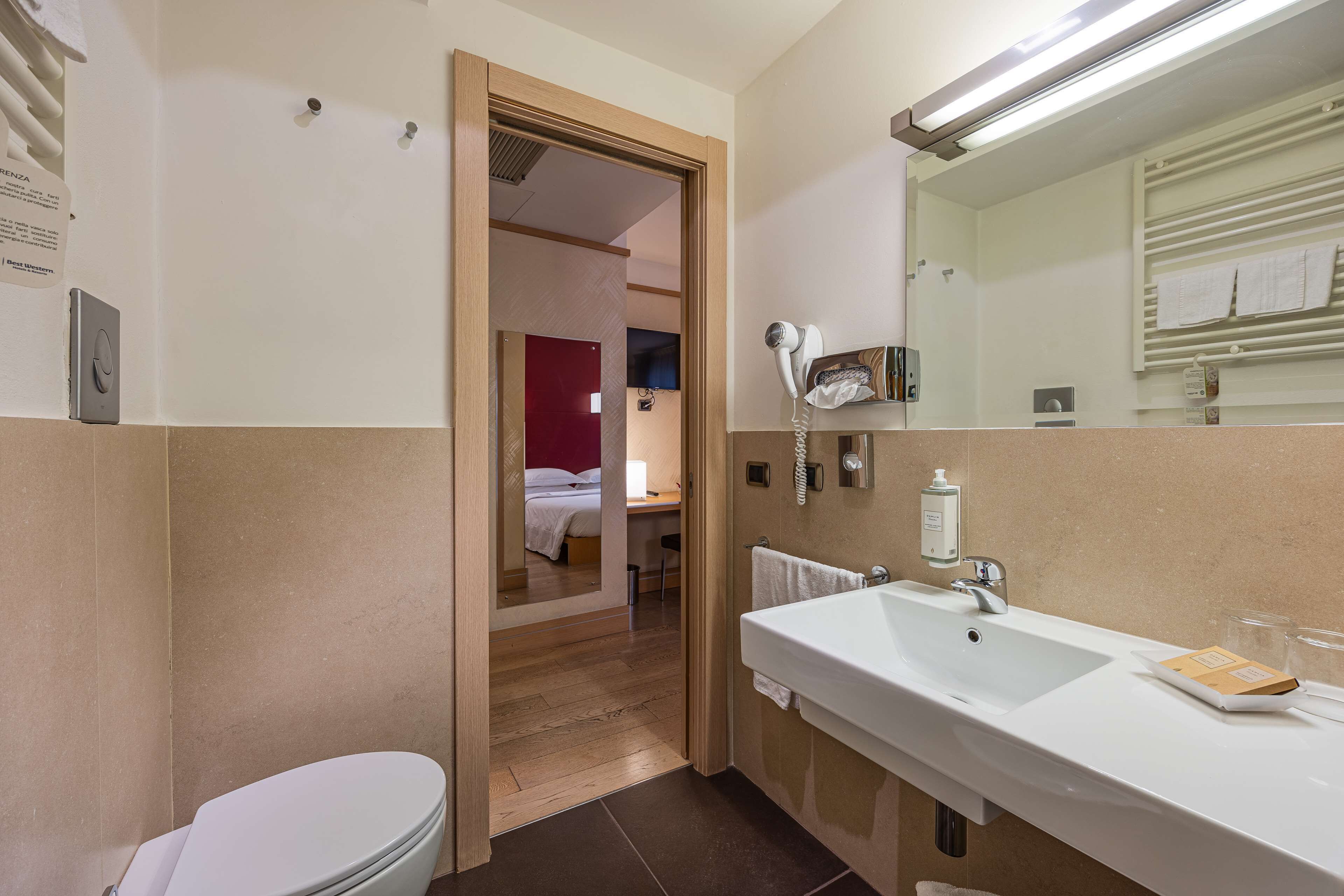 standard room, 1 king bed | bathroom | free toiletries, hair dryer, bidet, towels