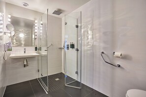 Standard Double Room, Accessible, Ground Floor | Bathroom | Free toiletries, hair dryer, towels -  La Parizienne (Paris)