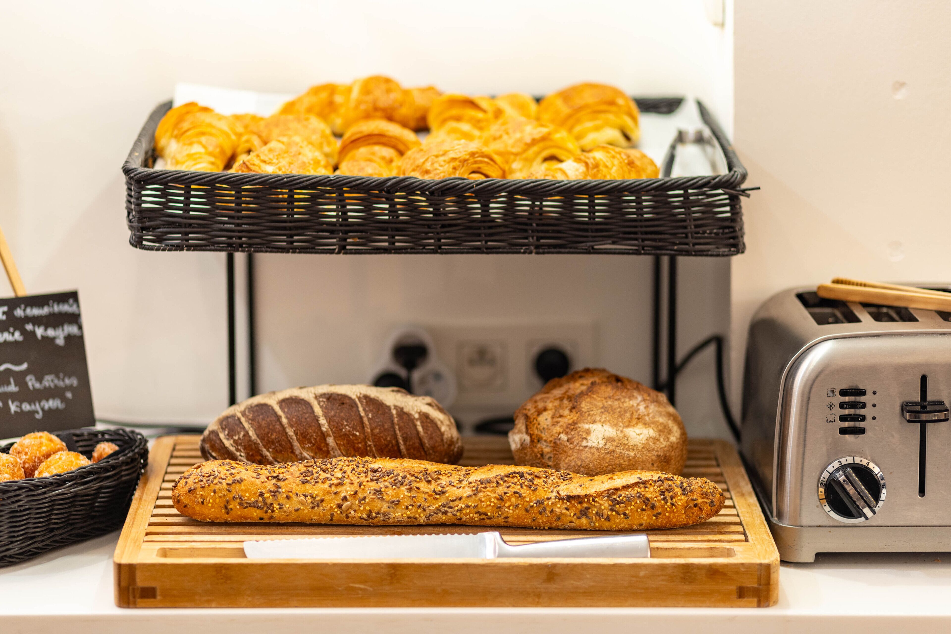 daily buffet breakfast (eur 17 per person)