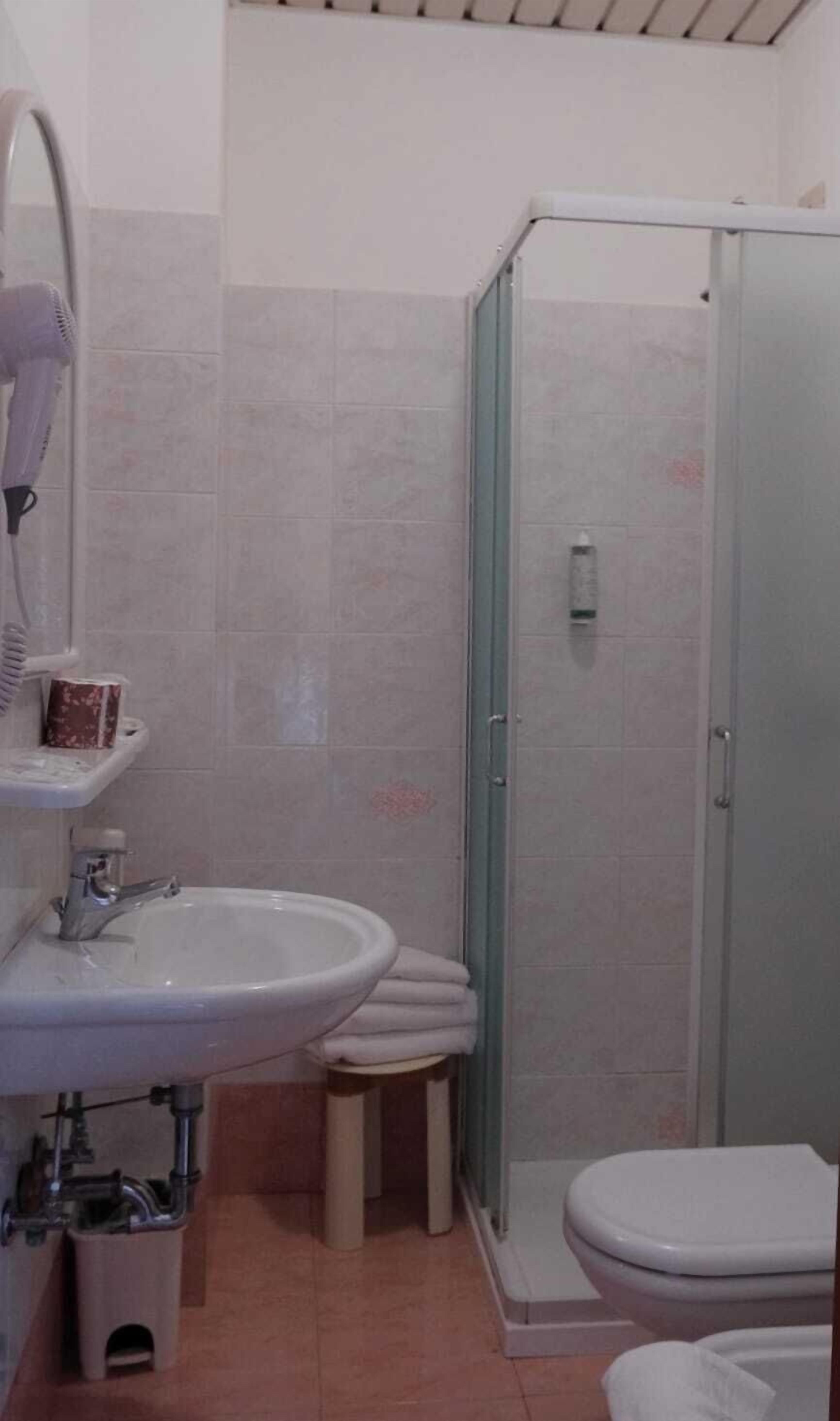 double or twin room | bathroom | shower, free toiletries, hair dryer, bidet