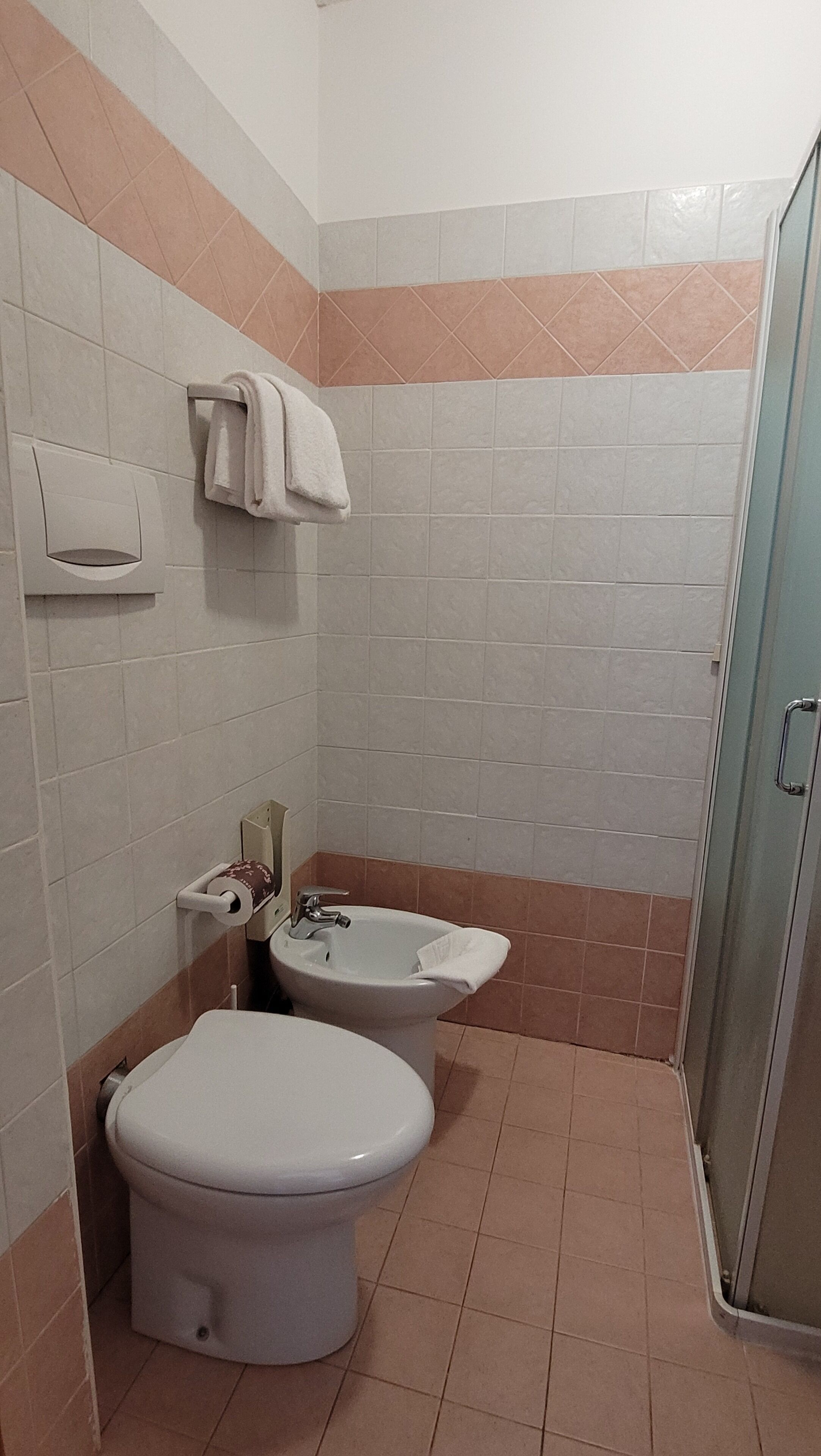 triple room | bathroom | shower, free toiletries, hair dryer, bidet