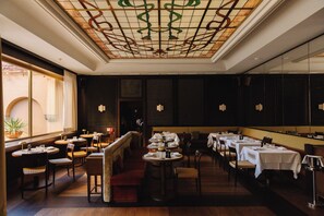 Breakfast served, local and international cuisine