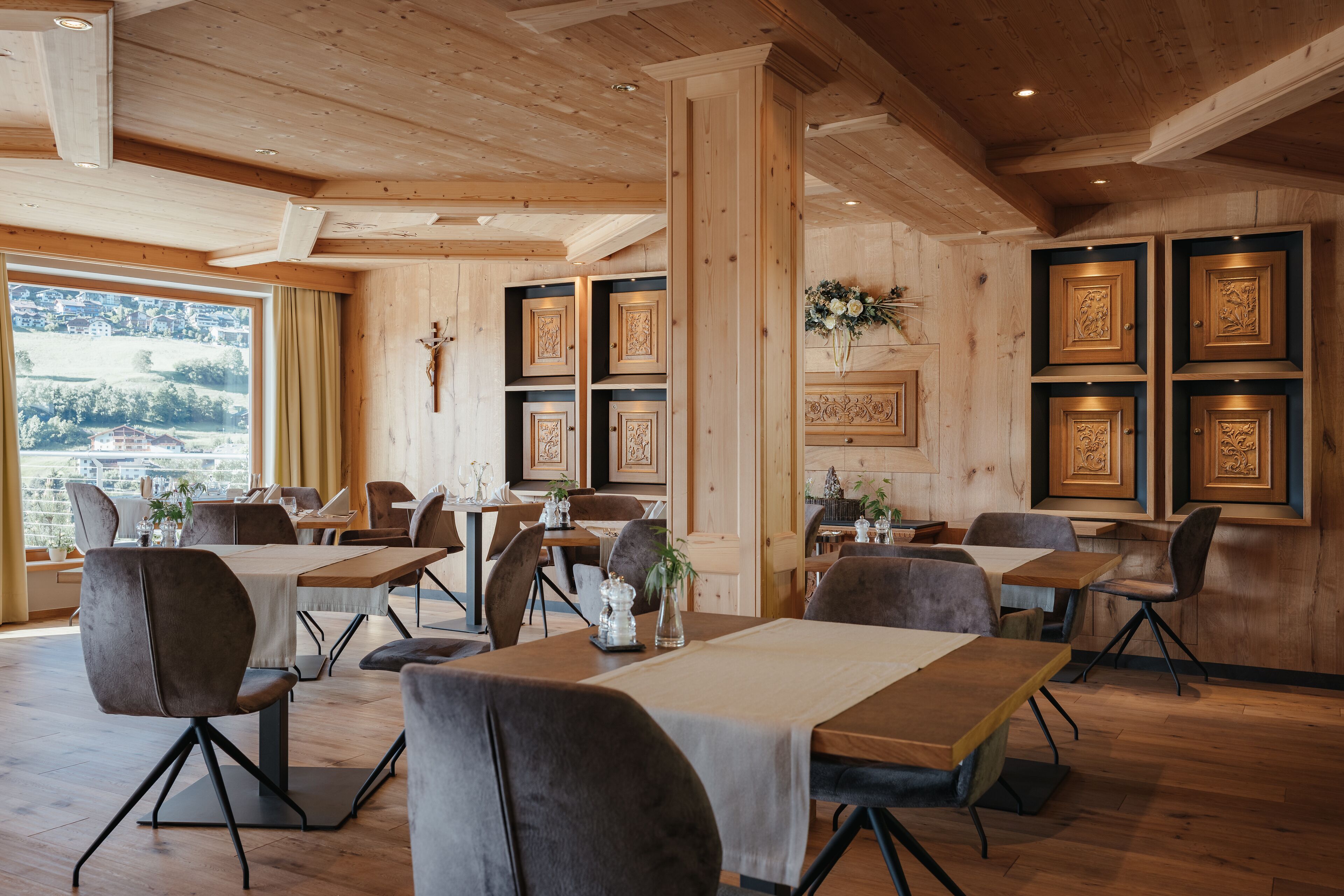 breakfast and dinner served, local cuisine