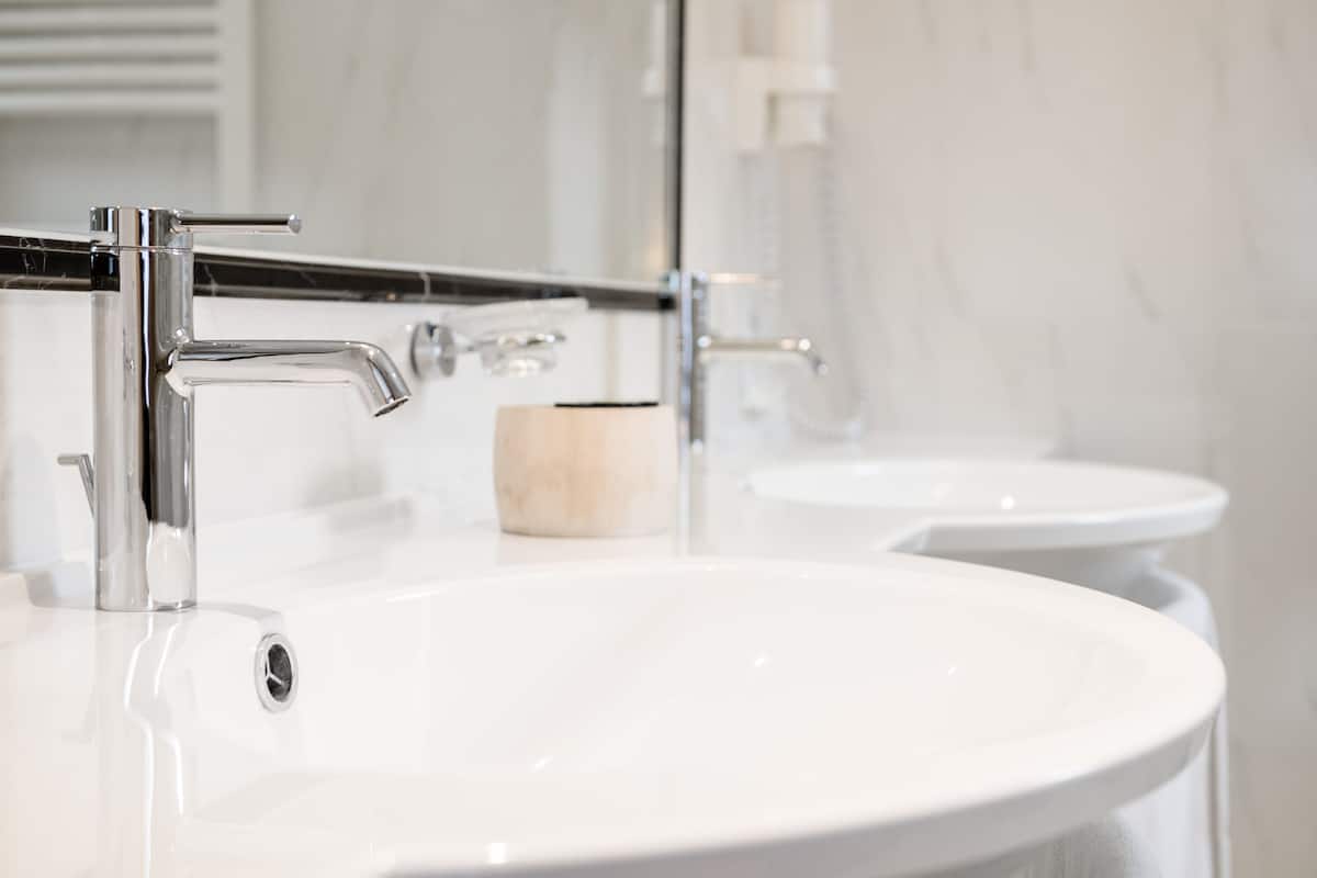 superior double room | bathroom | shower, designer toiletries, hair dryer, bathrobes