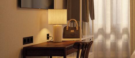 Select Comfort -patjalliset sängyt, työpöytä, ilmainen Wi-Fi