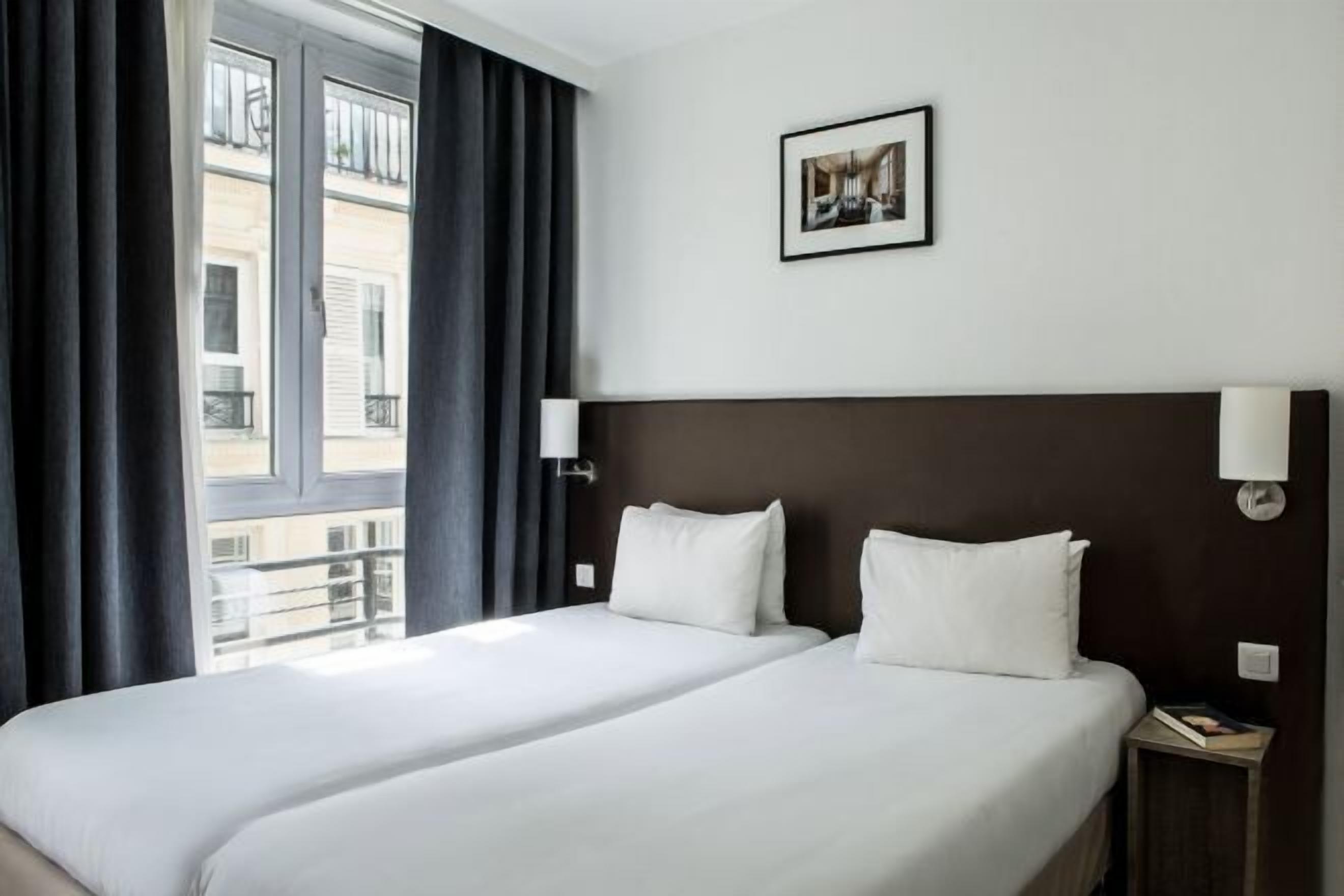 Select Comfort beds, desk, free WiFi