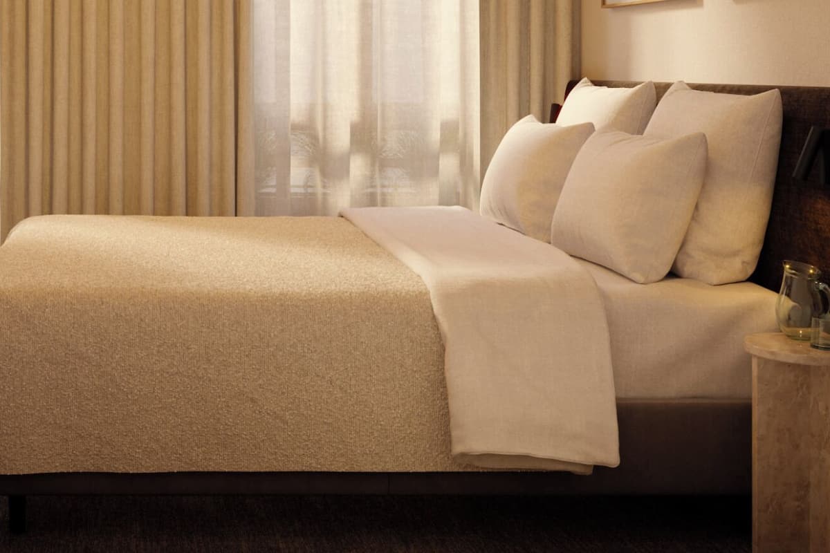 Dobbelt- eller tomannsrom – classic | Senger med Select Comfort-madrass, skrivebord og wi-fi (inkludert)