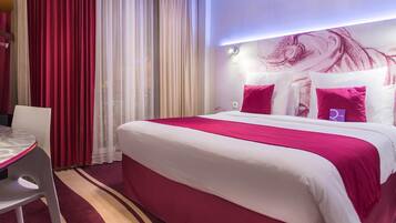 Coffres-forts dans les chambres, bureau, rideaux occultants