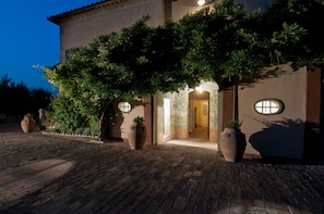 Front of property – evening/night