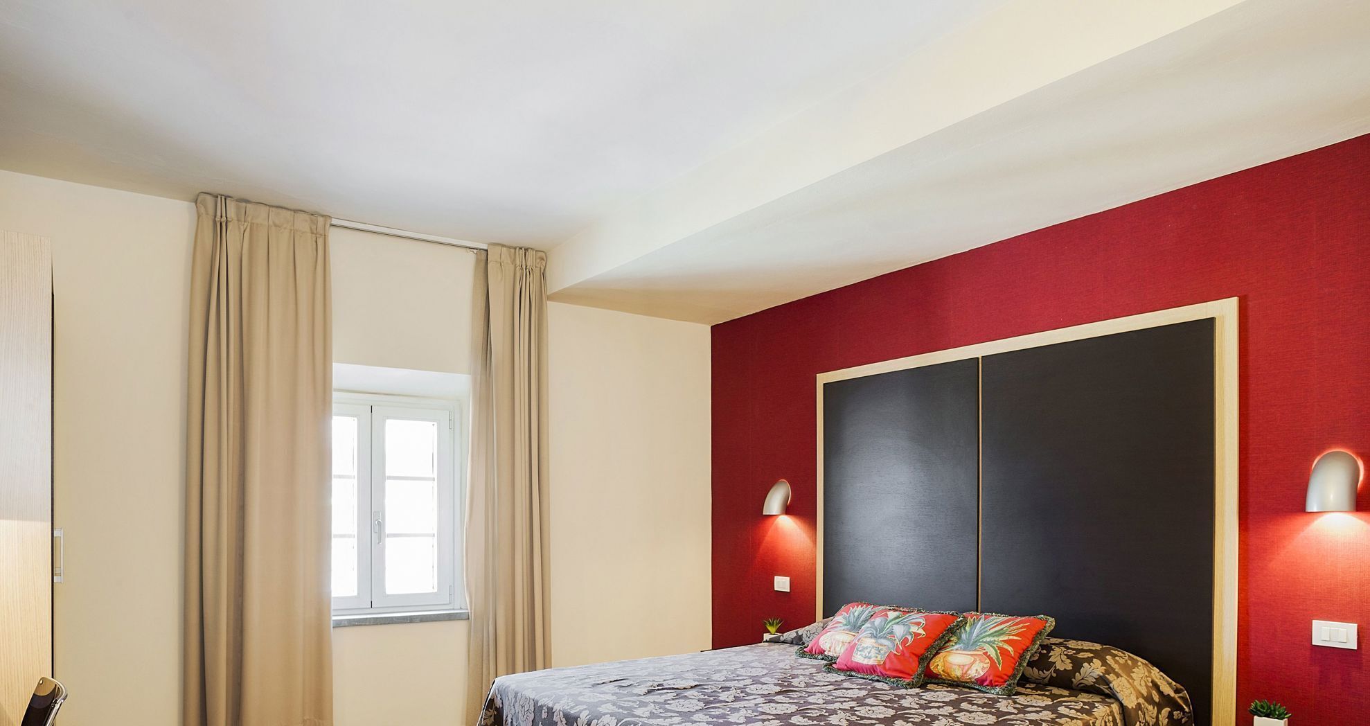 Select Comfort beds, minibar, in-room safe, desk