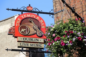 Discover the historic charm of The Temple Bar, where live music fills the air.