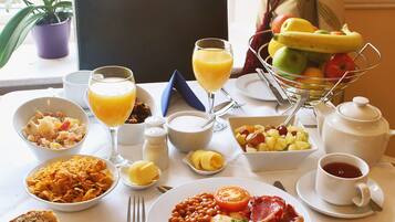Daily English breakfast for a fee