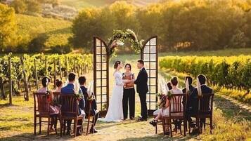 Aussenbereich fĂŒr Hochzeiten