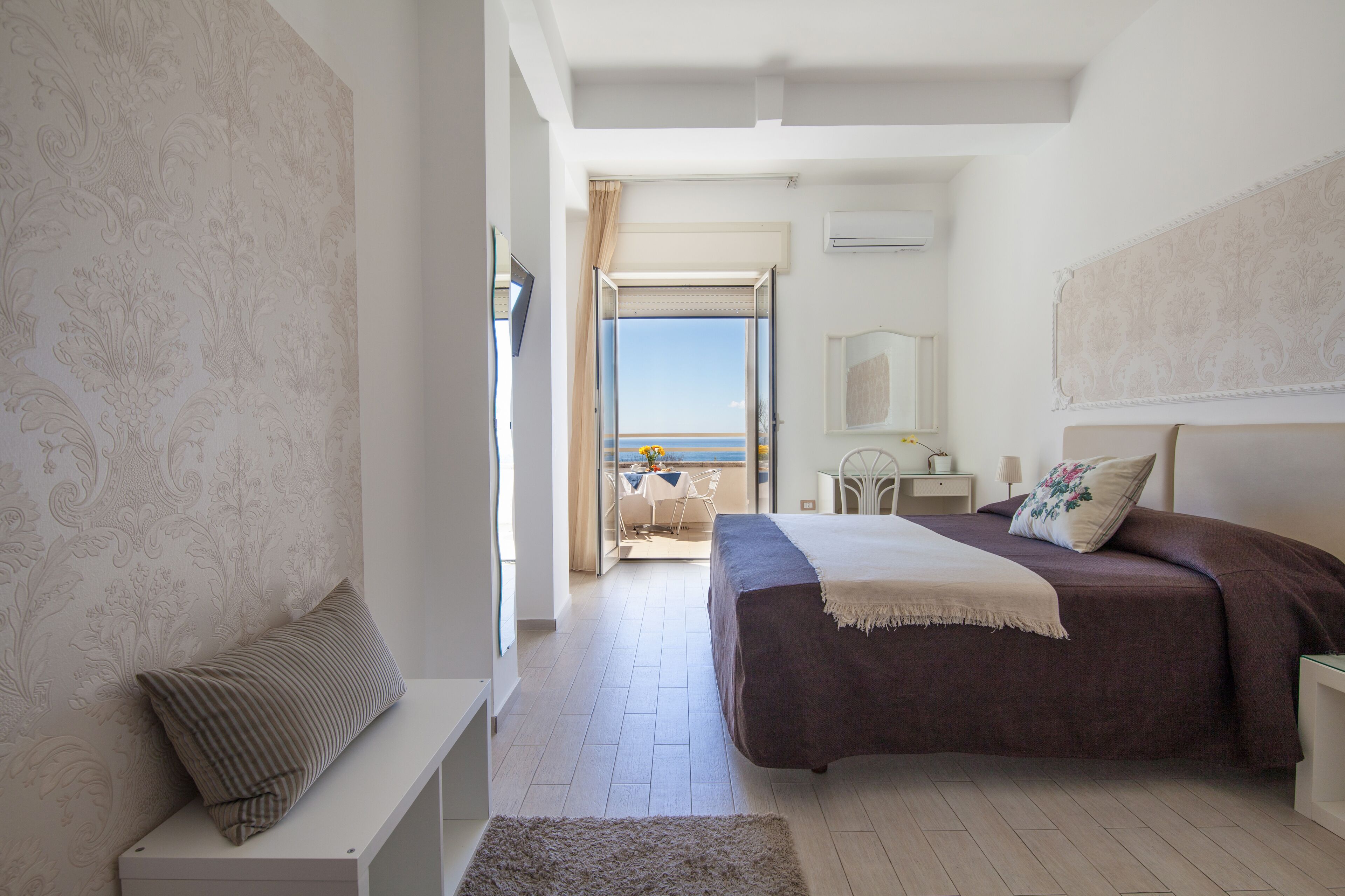 double room, sea view | in-room safe, blackout curtains, soundproofing, free wifi