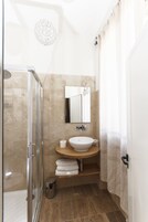 Shower, free toiletries, hair dryer, bathrobes