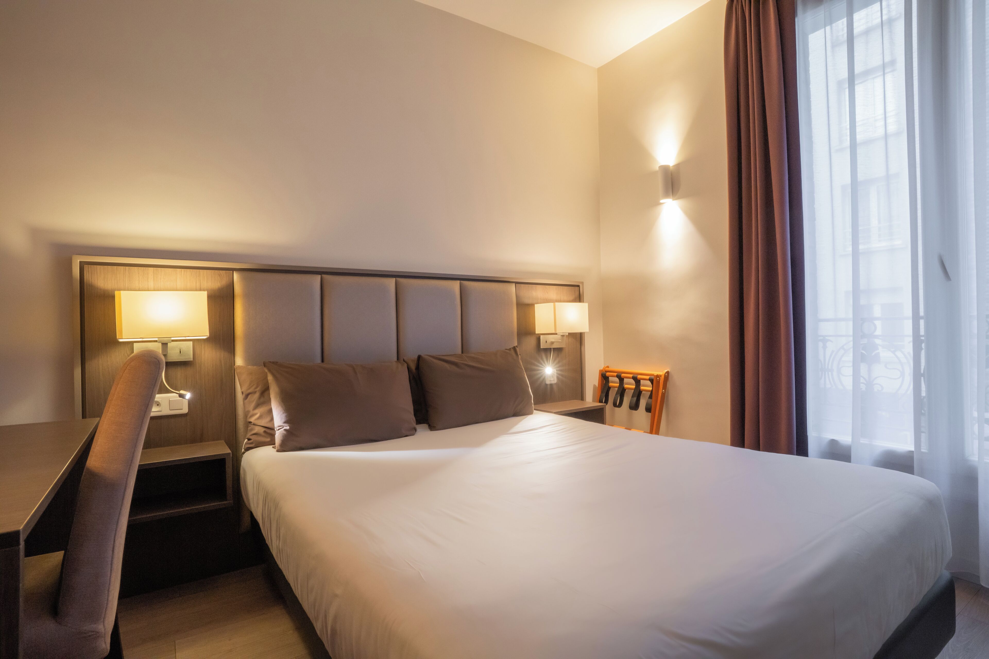 in-room safe, desk, blackout curtains, soundproofing