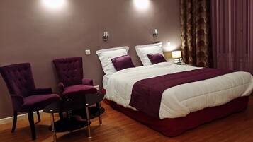 Draps en coton égyptien, literie de qualité supérieure, minibar