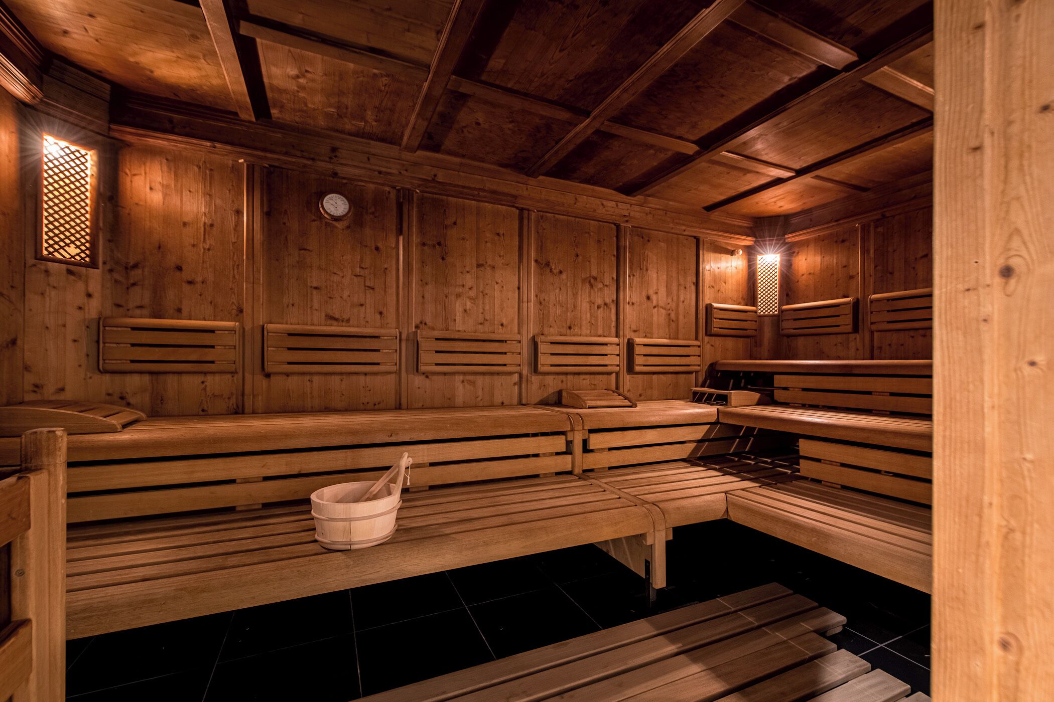 Sauna, vasca idromassaggio, bagno turco