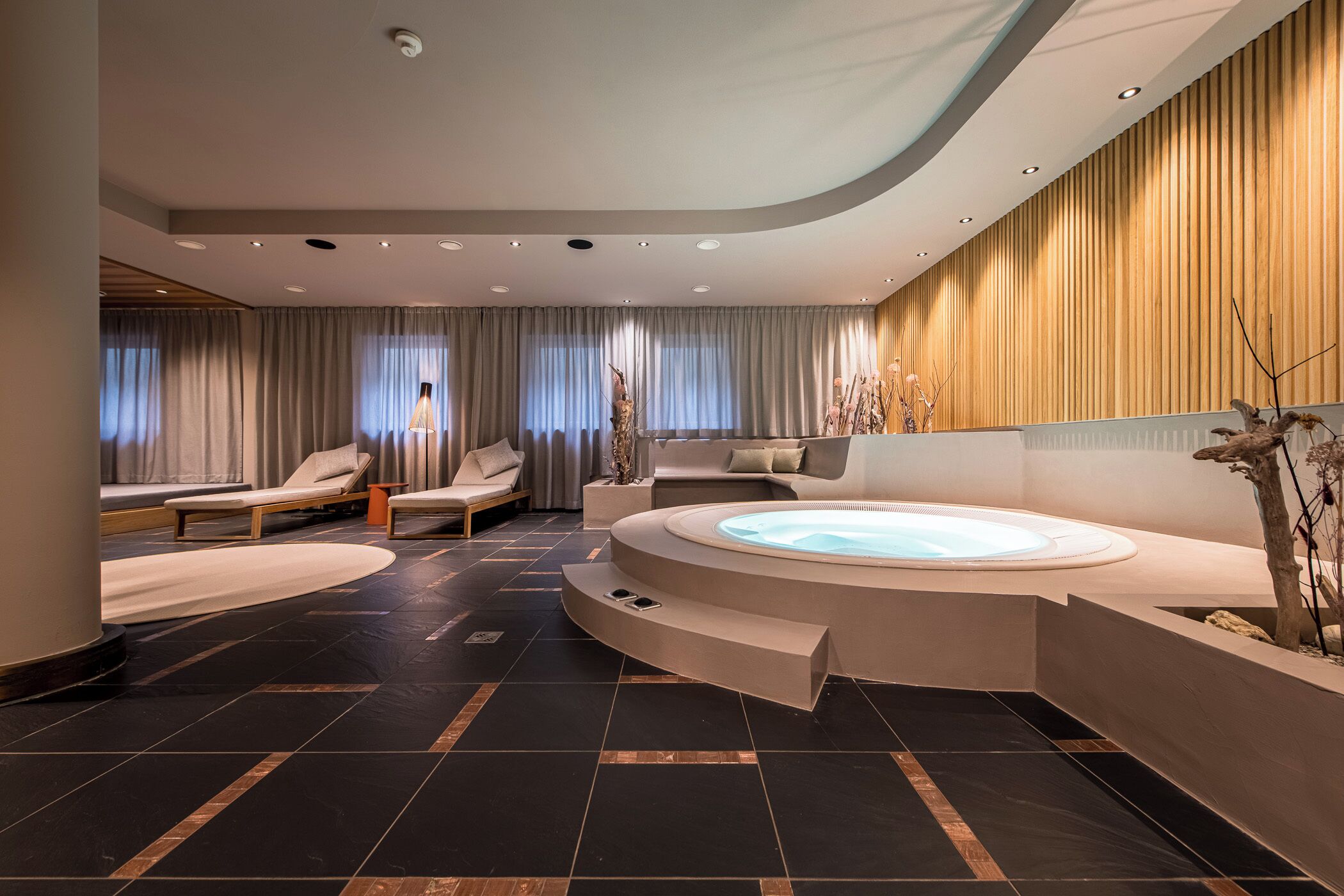 Sauna, hot tub, steam room