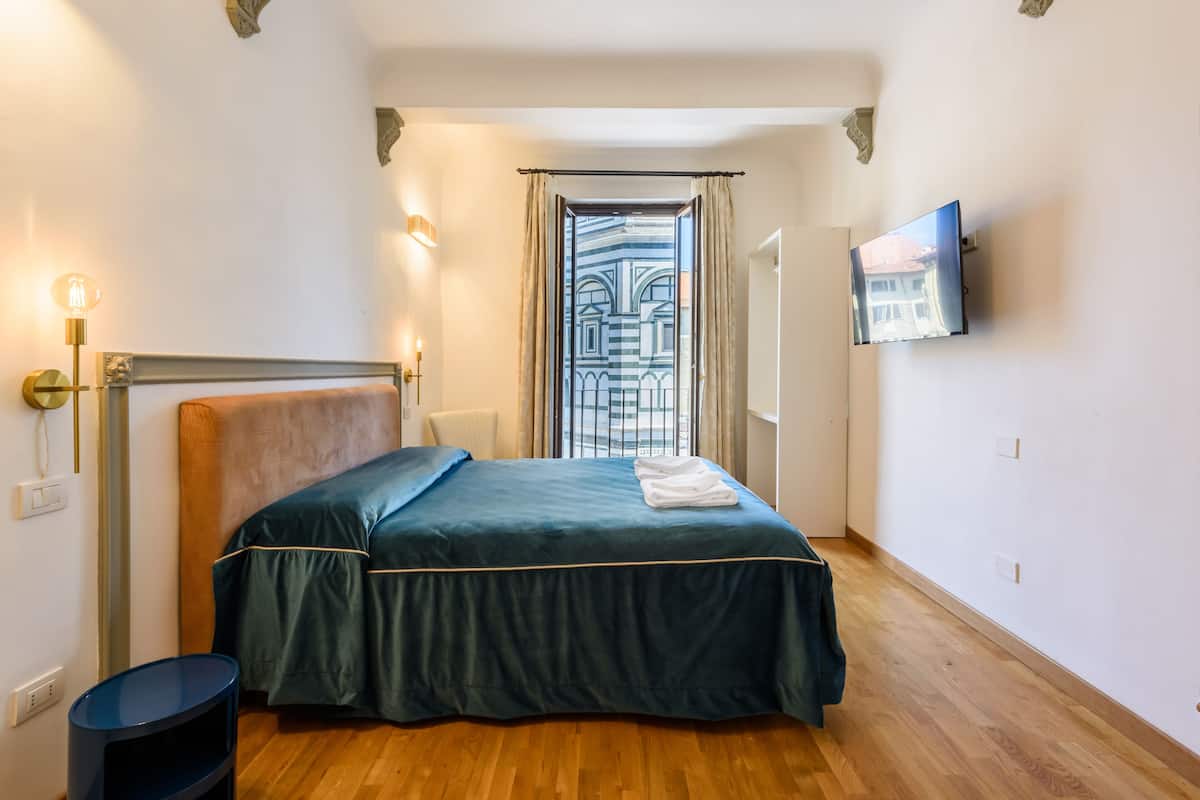 Suite Exécutive, vue ville (Duomo) | Literie de qualité supérieure, couette en duvet d'oie