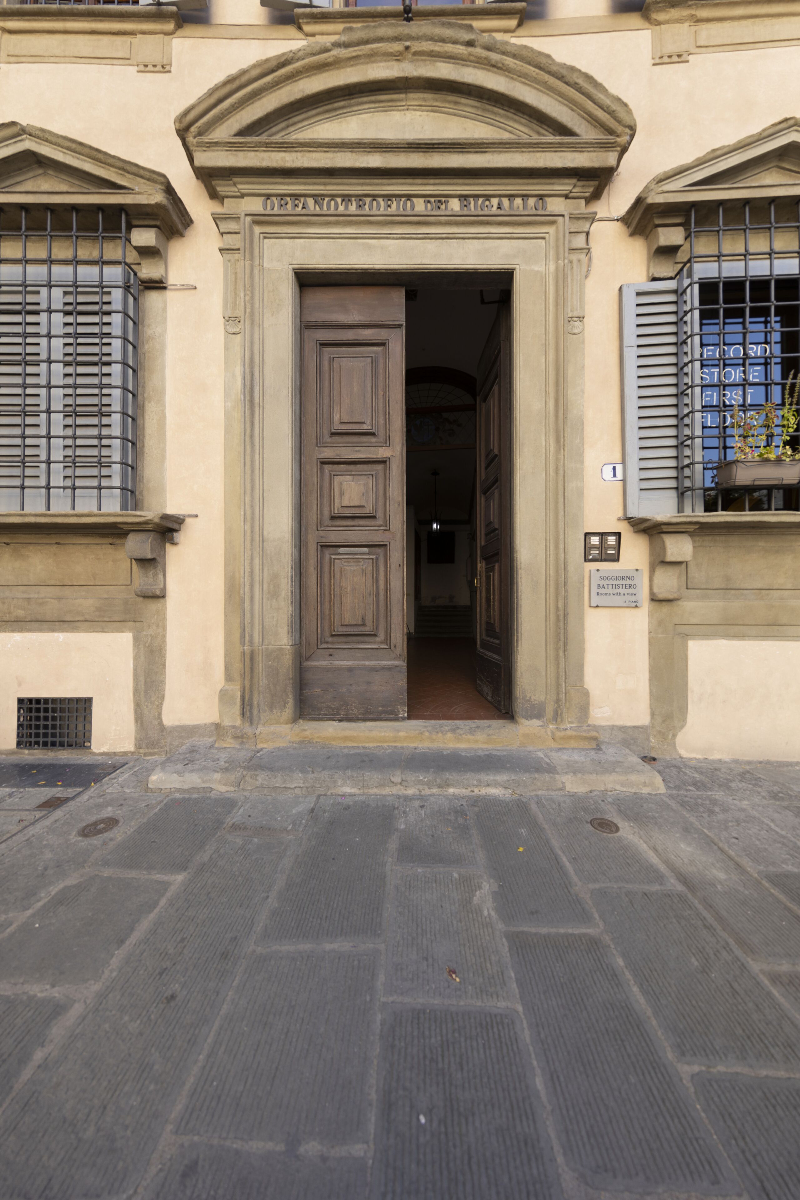 Façana frontal de l'allotjament