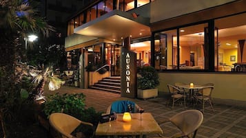 Front of property – evening/night