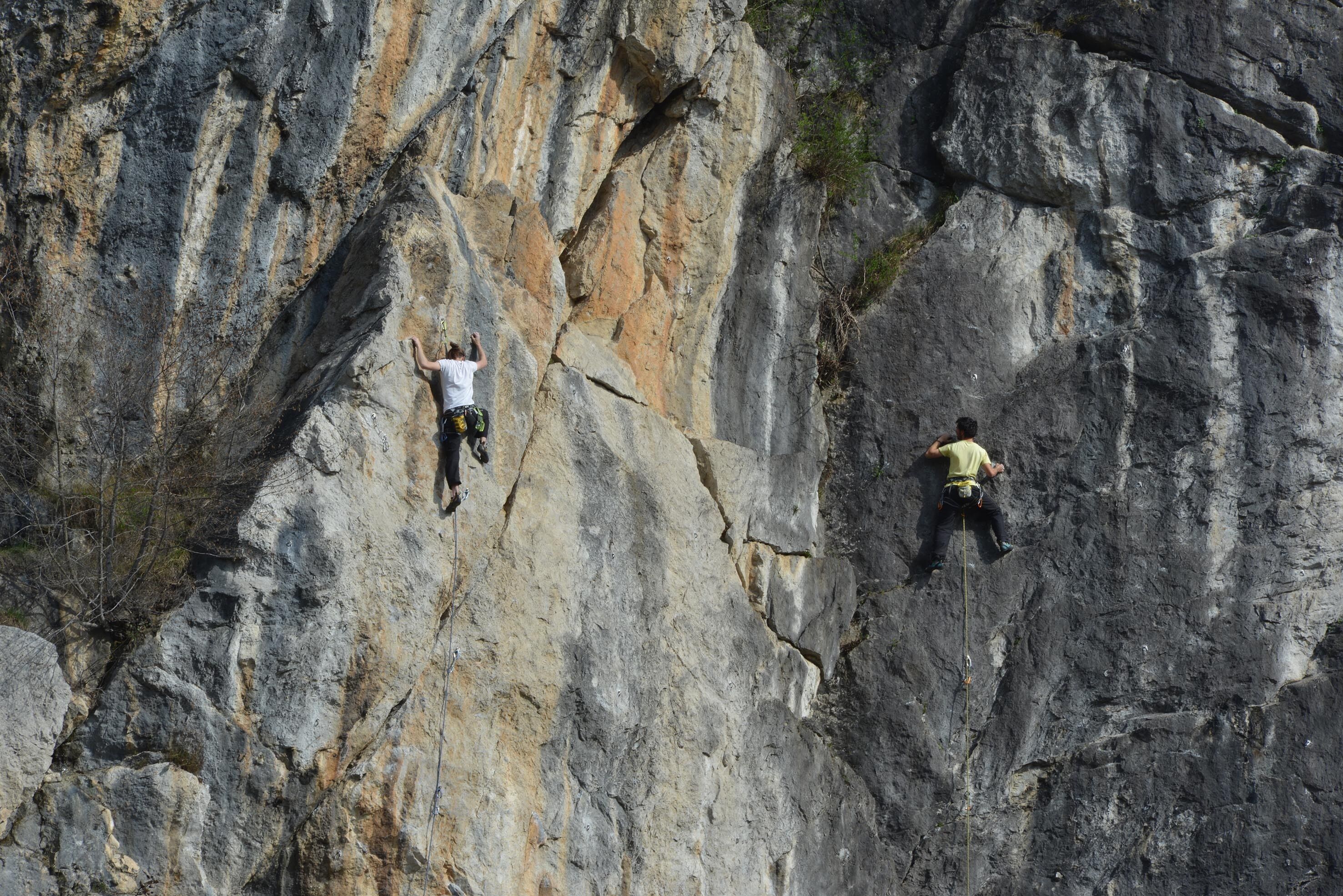 outdoor rock climbing