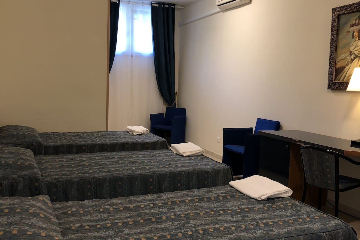 quadruple room, annex building | in-room safe, desk, blackout curtains, free cots/infant beds