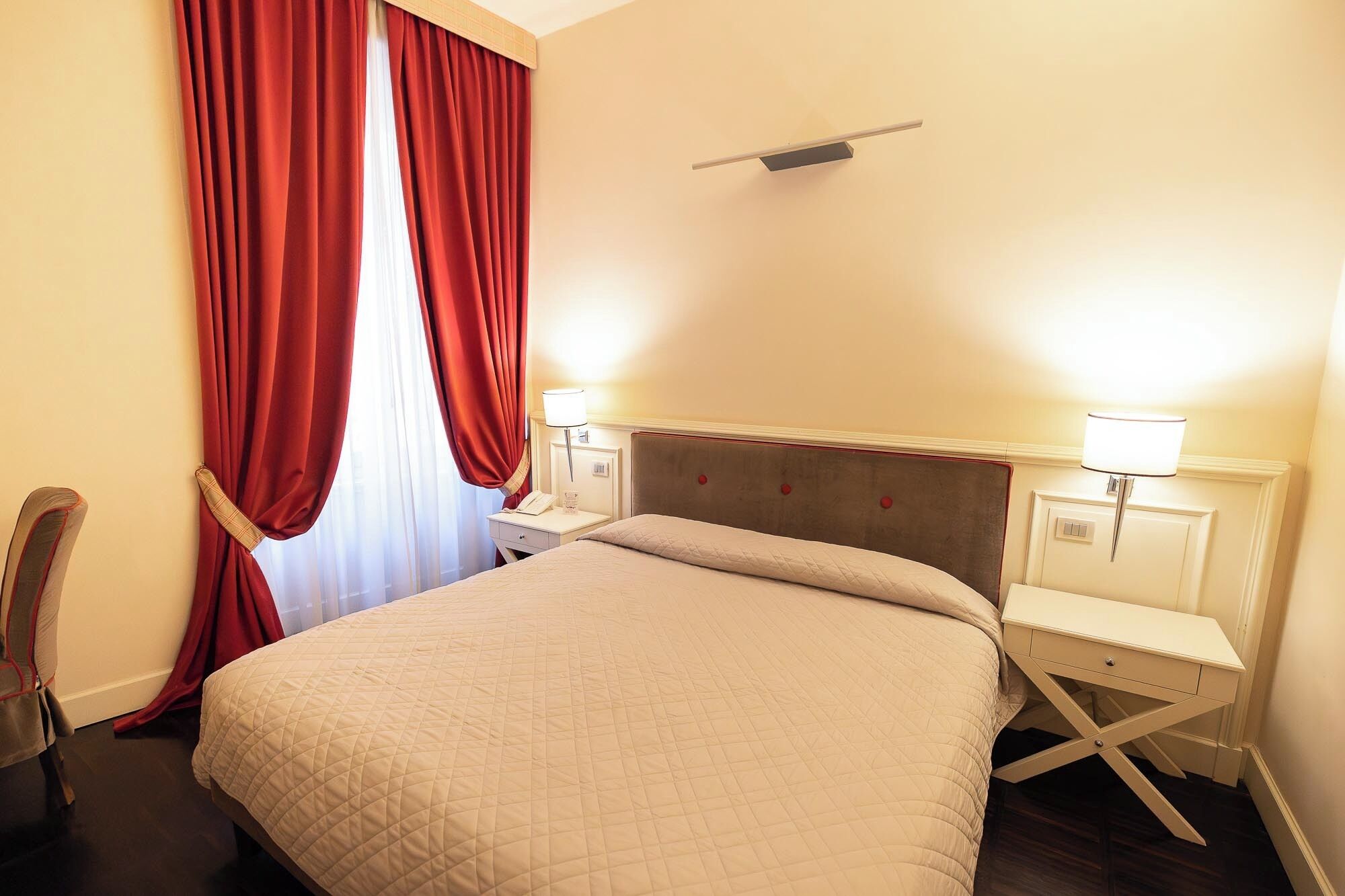 Premium bedding, down comforters, Select Comfort beds, minibar