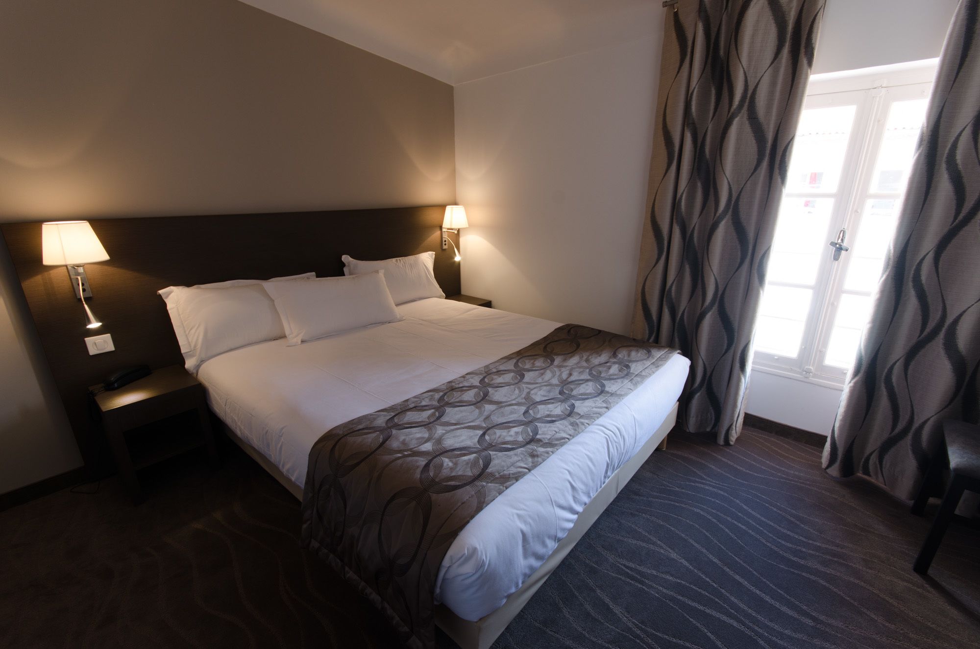 standard double room | premium bedding, desk, laptop workspace, soundproofing
