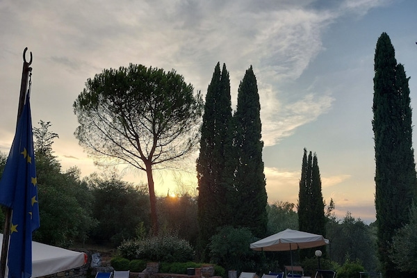 Seasonal outdoor pool, open 9:00 AM to 8:00 PM, pool umbrellas